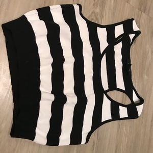 Forever 21 striped crop top